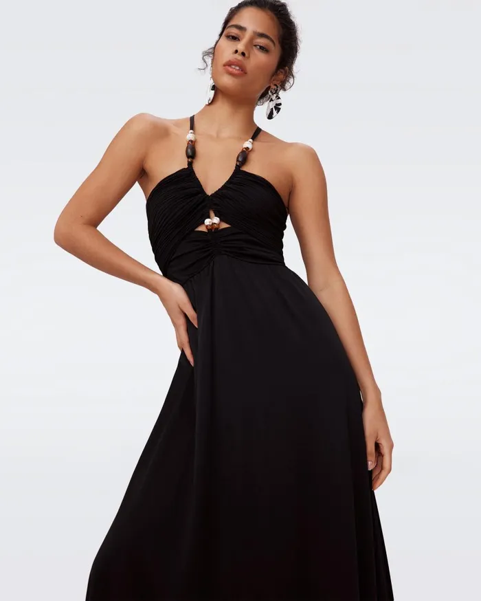 Women DVF Dresses Caty Dress Black