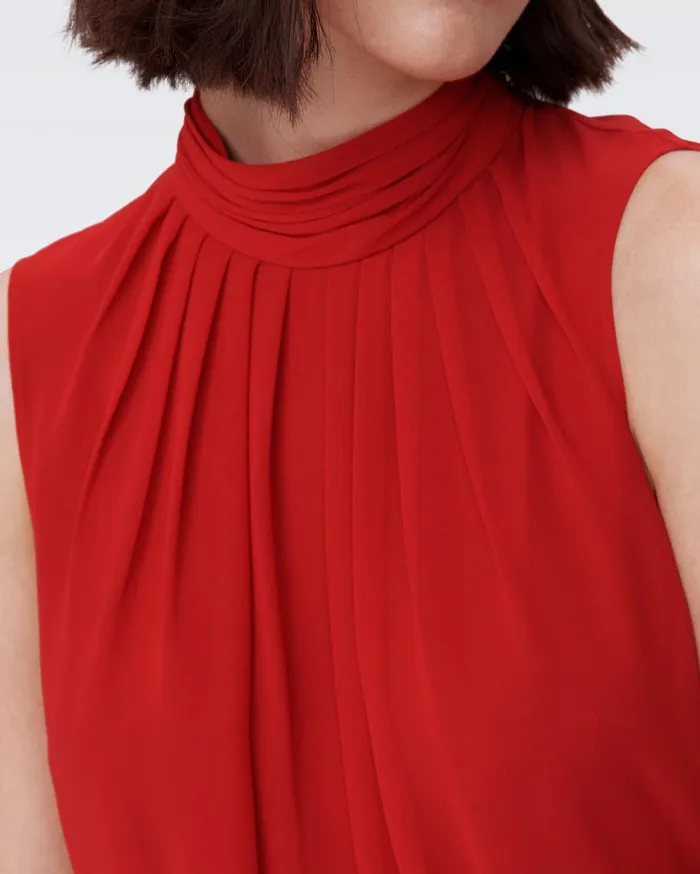 Women DVF Dresses Menon Dress Magenta