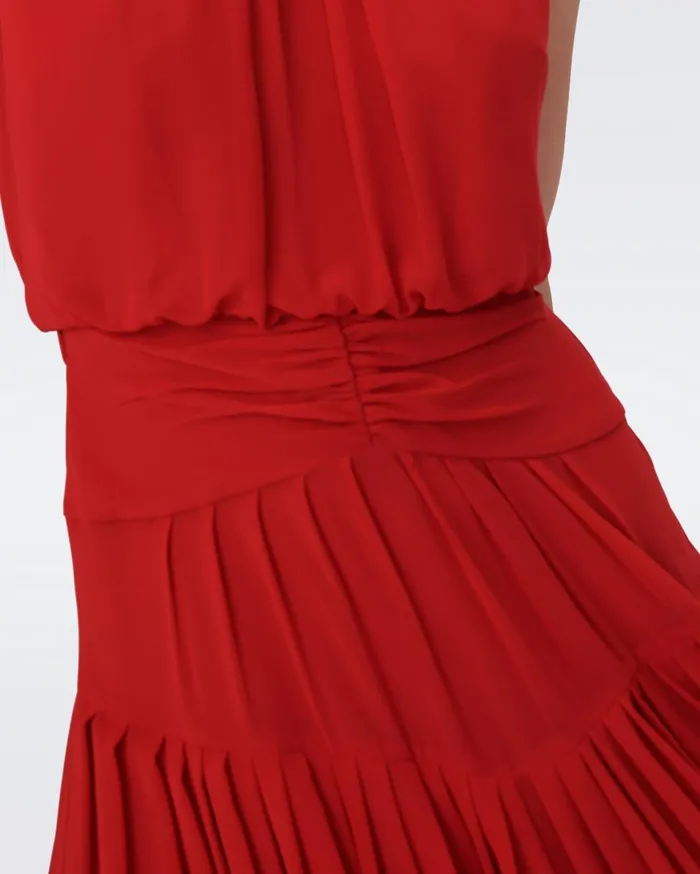 Women DVF Dresses Menon Dress Magenta