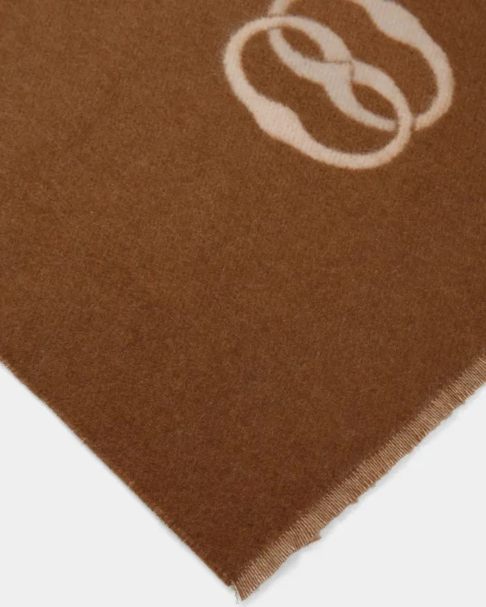 Women Emblem Scarf In Desert And Dusty Petal Fabric Bally Scarves