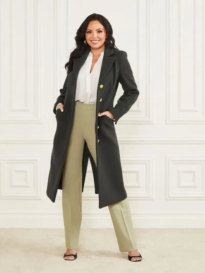 Women Francesca London Coat Chenille Green Marciano Jackets