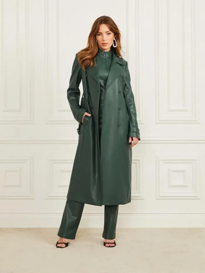 Women Freya FauxLeather Trench Coat Alpine Grove Marciano Jackets Women Freya FauxLeather Trench Coat Alpine Grove Marciano Jackets
