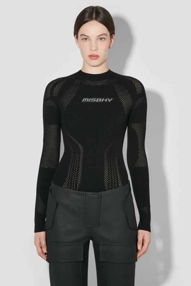 Women Future Sport Top Black MISBHV Tops