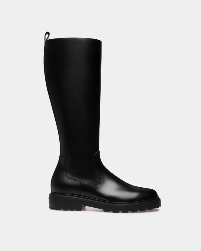 Women Gusto Boot In Black Leather Bally Boots and Ankle Boots