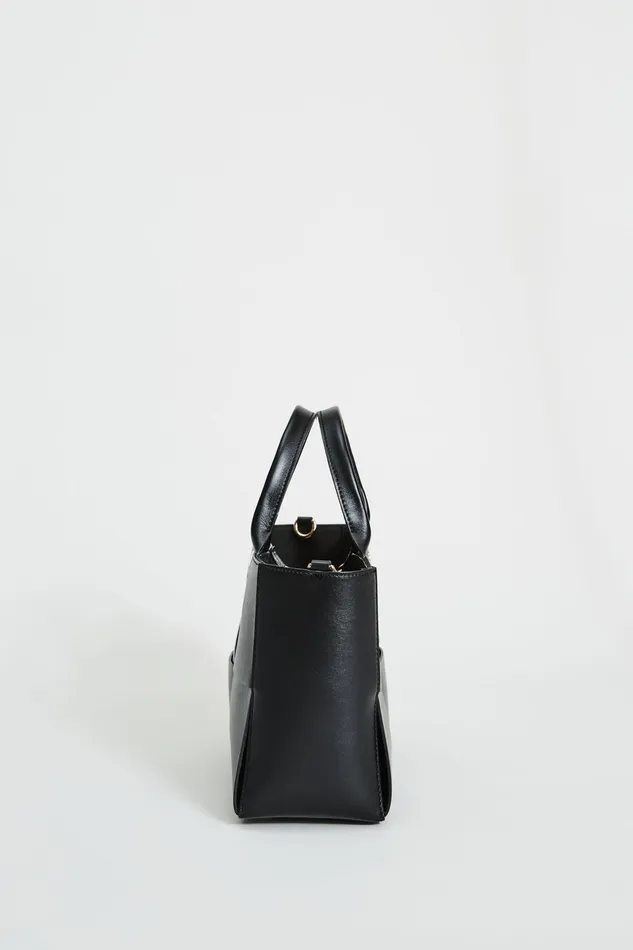Women Handbags Elie Tahari Leather Weave Handbag Black
