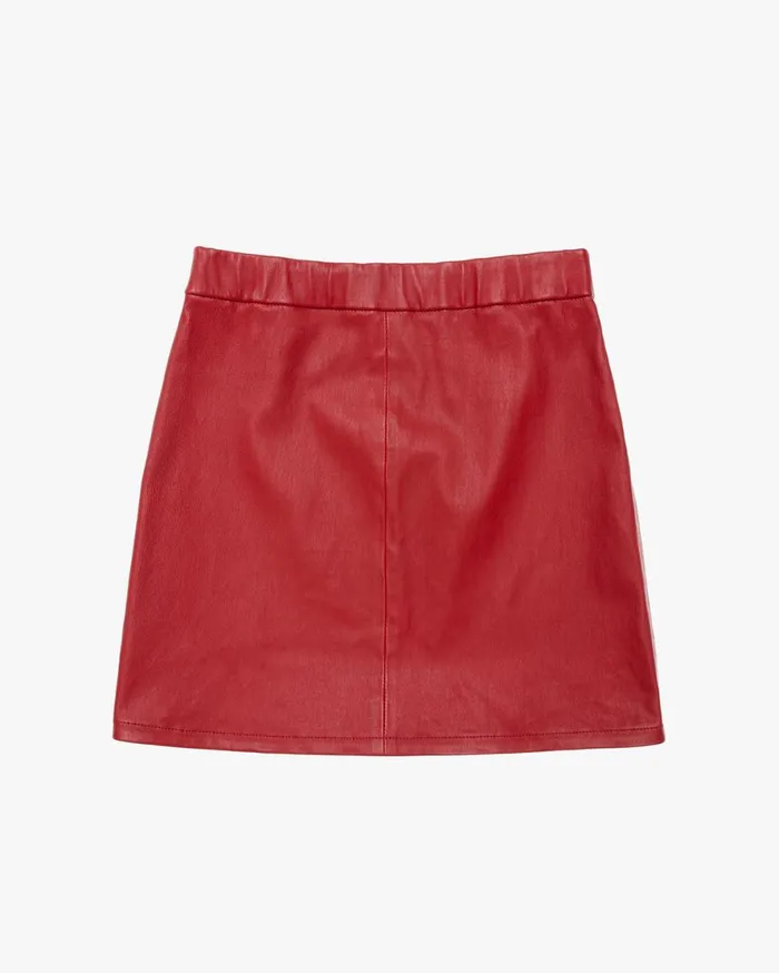 Women Helmut Lang Dresses and Skirts Leather Skirt Lava