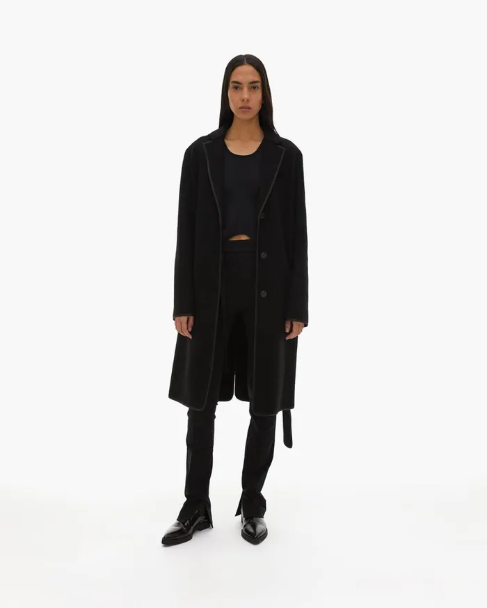Women Helmut Lang Outerwear Liner Coat Black