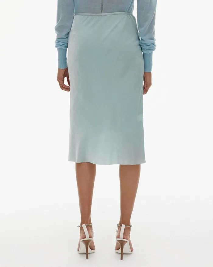 Women Helmut Lang Skirts Front Velvet Slip Skirt Foam