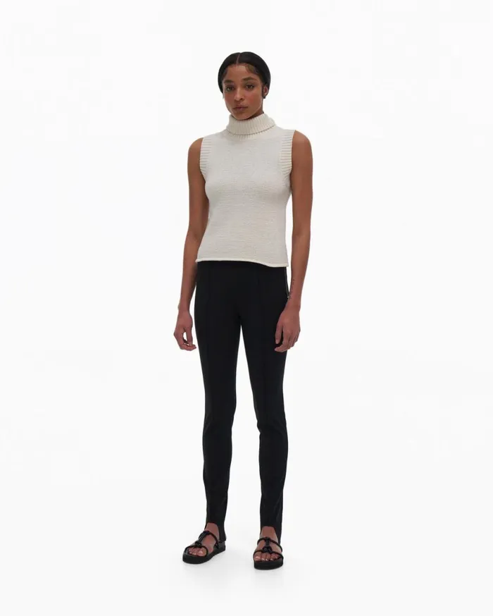 Women Helmut Lang Sweaters Turtleneck Tank Muslin