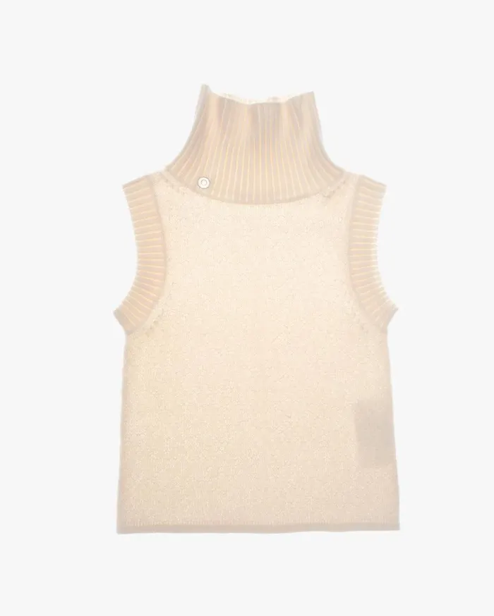 Women Helmut Lang Sweaters Turtleneck Tank Muslin