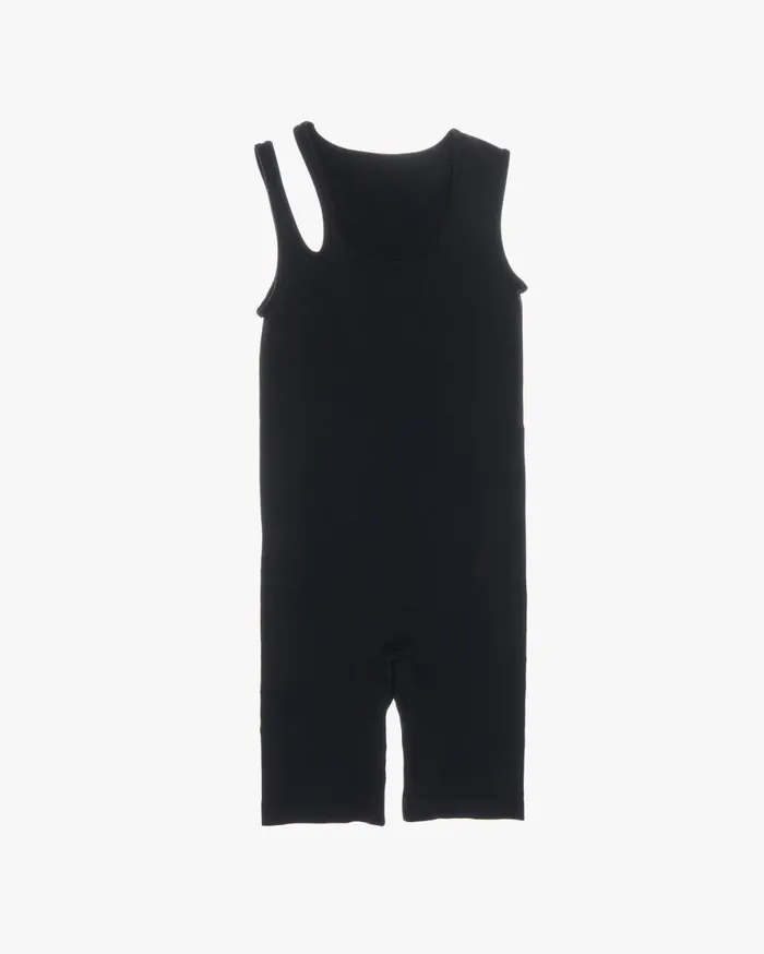 Women Helmut Lang Tops Slash Bodysuit Black
