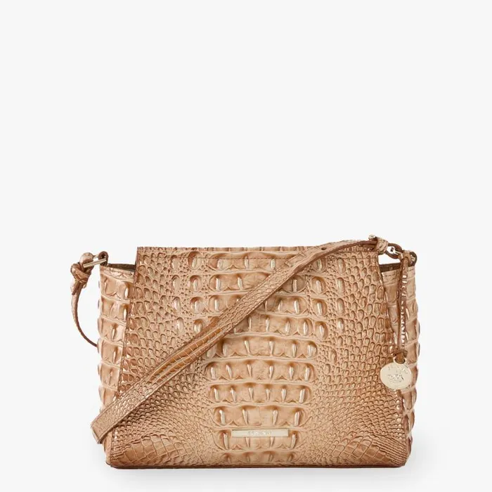 Women Hillary Honey Brown Melbourne Brahmin Crossbodies Chevron