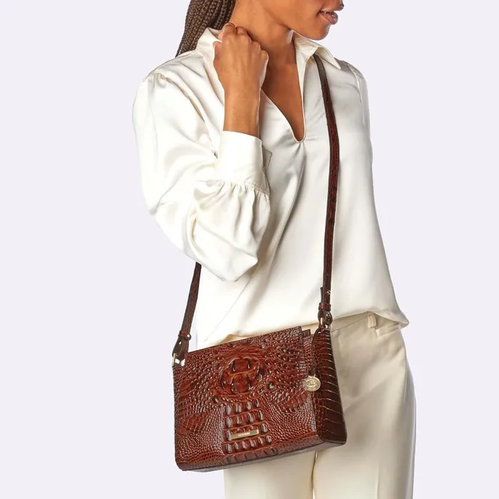 Women Hillary Honey Brown Melbourne Brahmin Crossbodies Chevron Women Hillary Honey Brown Melbourne Brahmin Crossbodies Chevron