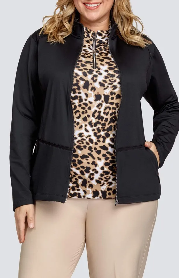 Women Jackets And Vests Tail Activewear Leilani Jacket 8211 Onyx Black