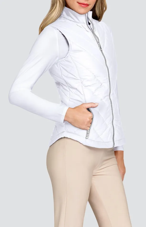 Women Jackets And Vests Tail Activewear Sonny Vest 8211 Chalk White