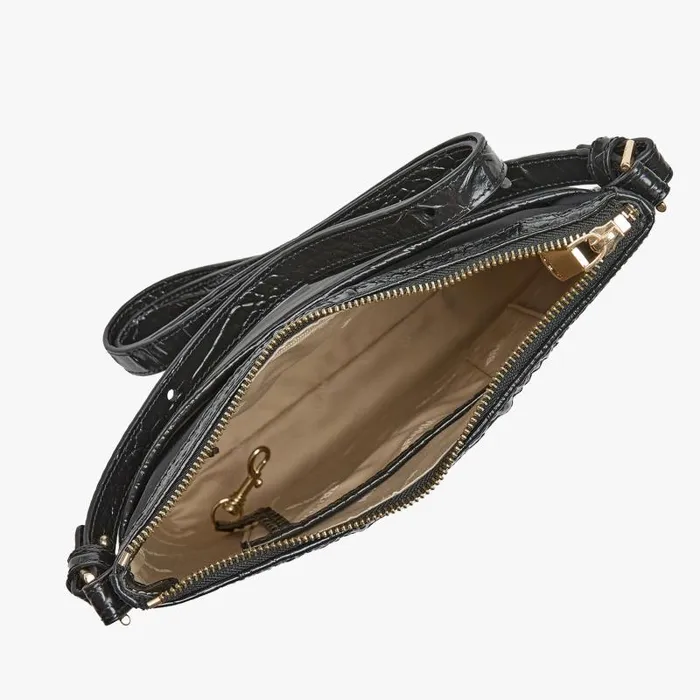 Women Katie Black Stellvia Brahmin Crossbodies Chevron Women Katie Black Stellvia Brahmin Crossbodies Chevron