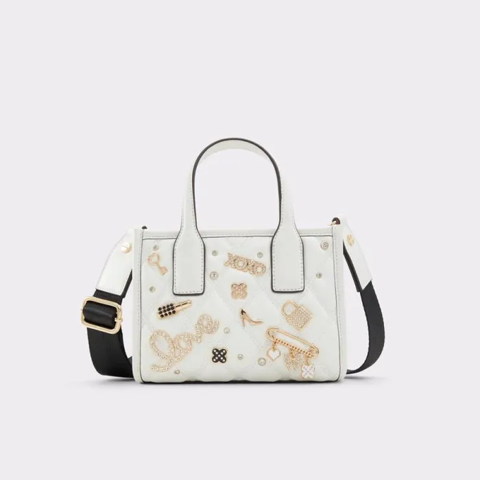 Women Keylaniix Blackwhite Aldo Tote and Satchel Bags