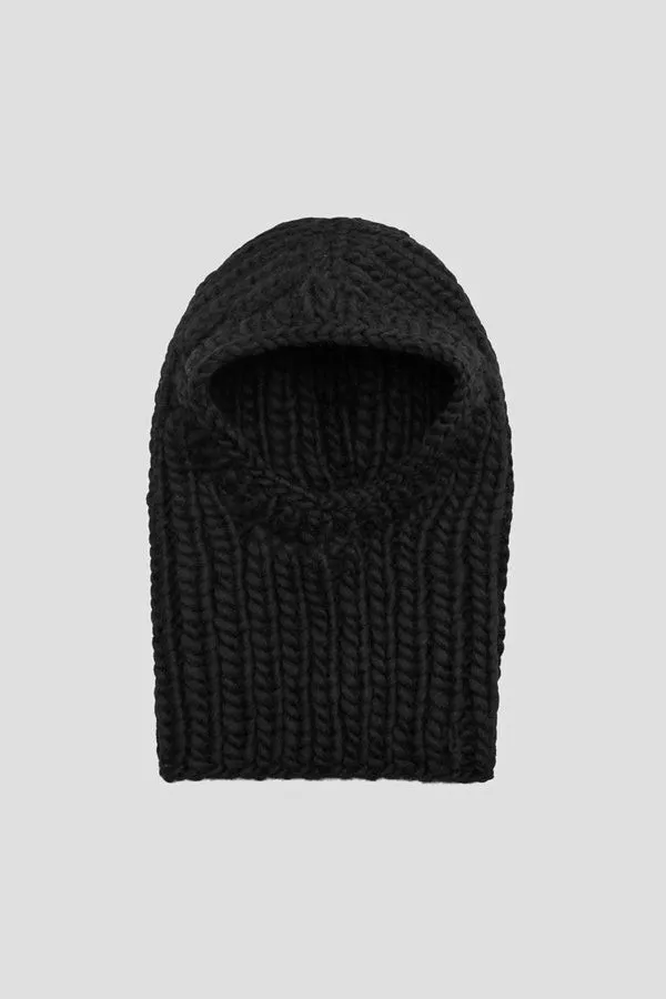 Women Knitted Snood Black MISBHV Hats