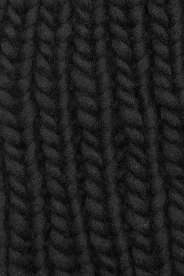 Women Knitted Snood Black MISBHV Hats