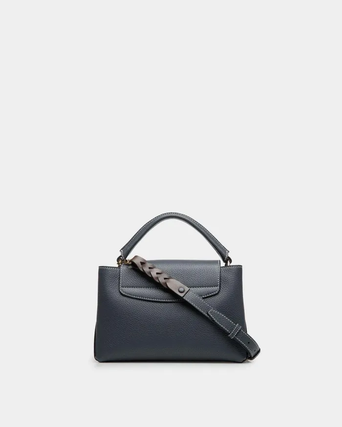 Women Lock Me Small Top Handle Bag In Leather Bally Top Handle Bags