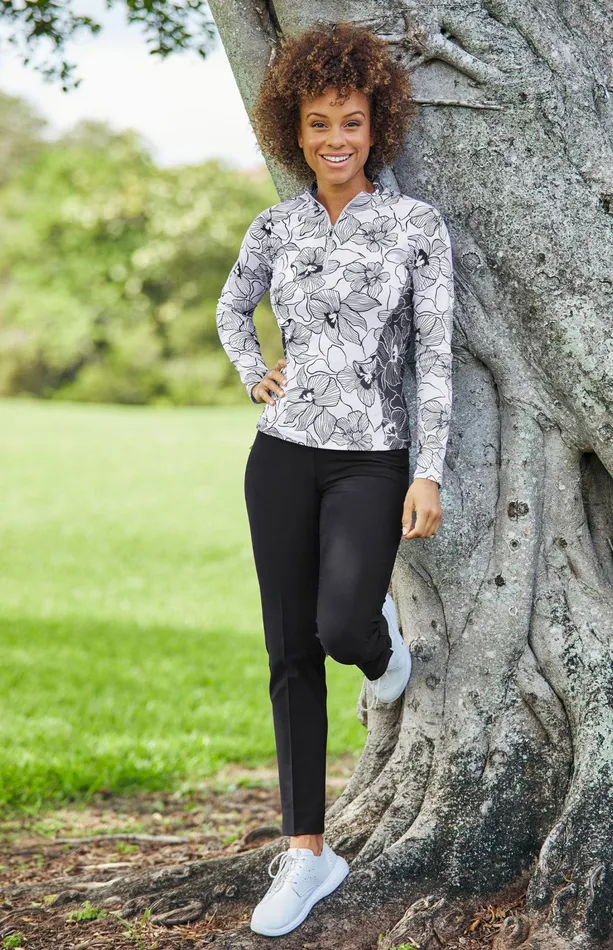 Women Long Sleeve Tail Activewear Amarah Top 8211 Viola Light