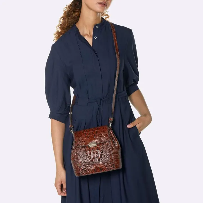 Women Margo Coastal Blue Odysea Brahmin Crossbodies Chevron Women Margo Coastal Blue Odysea Brahmin Crossbodies Chevron