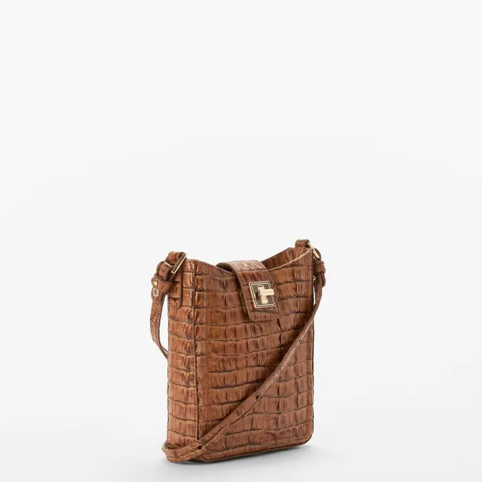 Women Marley Luggage Brown Leontyne Brahmin Crossbodies Chevron Women Marley Luggage Brown Leontyne Brahmin Crossbodies Chevron