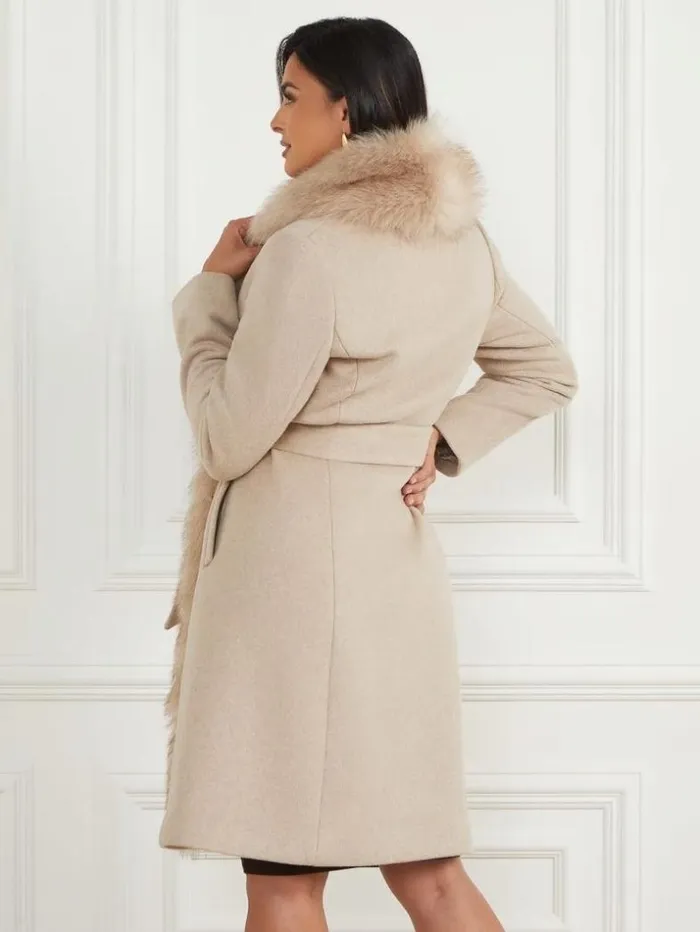 Women Martina WoolBlend Coat Cemento Melange Marciano Jackets Women Martina WoolBlend Coat Cemento Melange Marciano Jackets