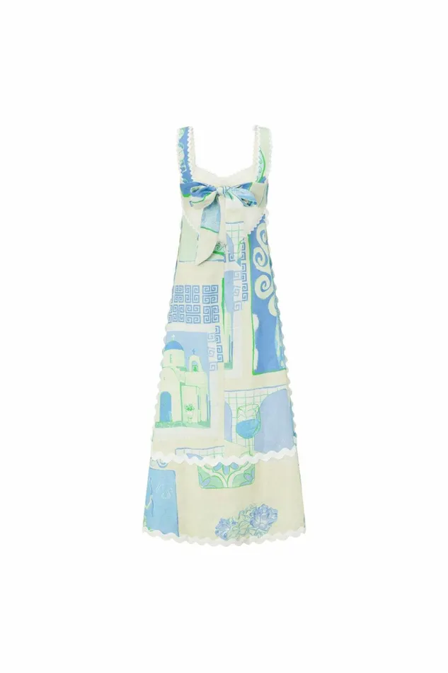 Women Maxi SABO SKIRT Deluca Dress 8211 Theotokos Ocean