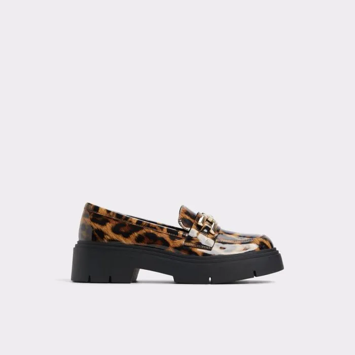 Women Mazey Brown Multi Aldo Loafers and Oxfords