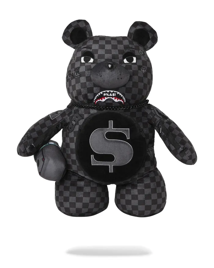 WomenMen 039WHAT THE BEEP039 SHARK MONEYBEAR TEDDYBEAR BACKPACK SPRAYGROUND Teddy Bear Backpacks WomenMen 039WHAT THE BEEP039 SHARK MONEYBEAR TEDDYBEAR BACKPACK SPRAYGROUND Teddy Bear Backpacks