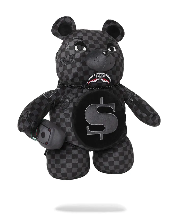 WomenMen 039WHAT THE BEEP039 SHARK MONEYBEAR TEDDYBEAR BACKPACK SPRAYGROUND Teddy Bear Backpacks WomenMen 039WHAT THE BEEP039 SHARK MONEYBEAR TEDDYBEAR BACKPACK SPRAYGROUND Teddy Bear Backpacks
