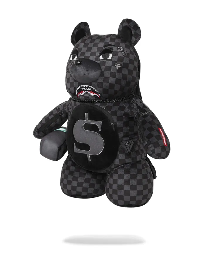 WomenMen 039WHAT THE BEEP039 SHARK MONEYBEAR TEDDYBEAR BACKPACK SPRAYGROUND Teddy Bear Backpacks WomenMen 039WHAT THE BEEP039 SHARK MONEYBEAR TEDDYBEAR BACKPACK SPRAYGROUND Teddy Bear Backpacks