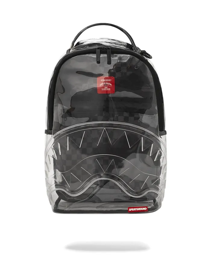 WomenMen CLEAR AS NIGHT 8211 CLEAR DLX BACKPACK SPRAYGROUND Backpacks
