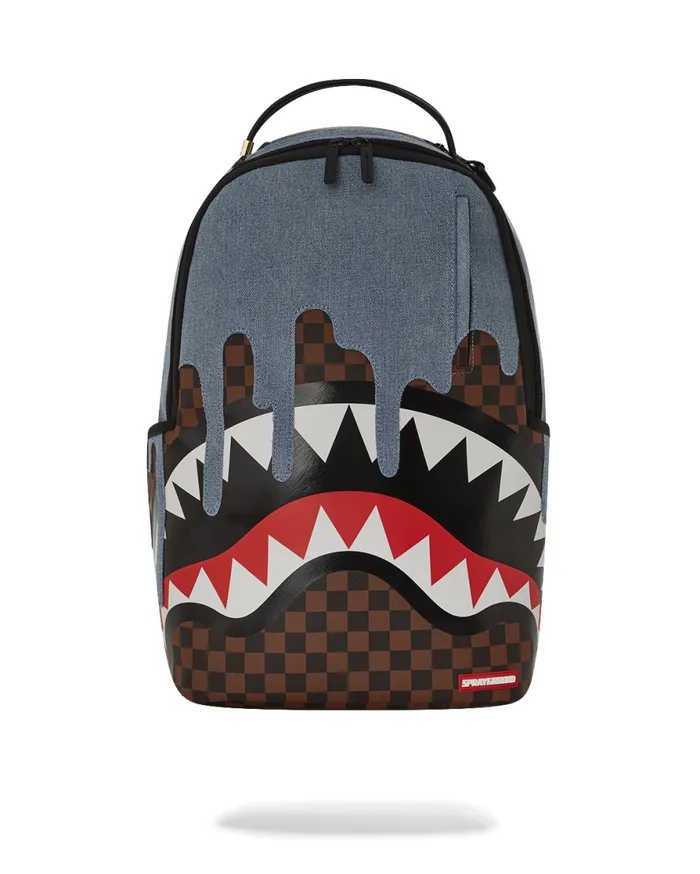 WomenMen FABRIC HOUSE SHARK DRIP BACKPACK SPRAYGROUND Backpacks