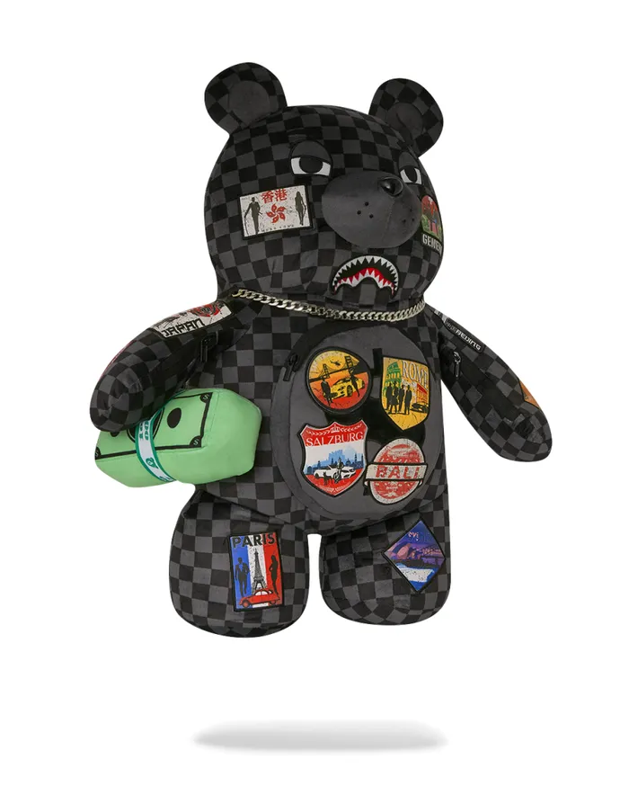 WomenMen GLOBAL MOGUL UNLIMITED MILES MONEYBEAR TEDDYBEAR BACKPACK SPRAYGROUND Teddy Bear Backpacks WomenMen GLOBAL MOGUL UNLIMITED MILES MONEYBEAR TEDDYBEAR BACKPACK SPRAYGROUND Teddy Bear Backpacks