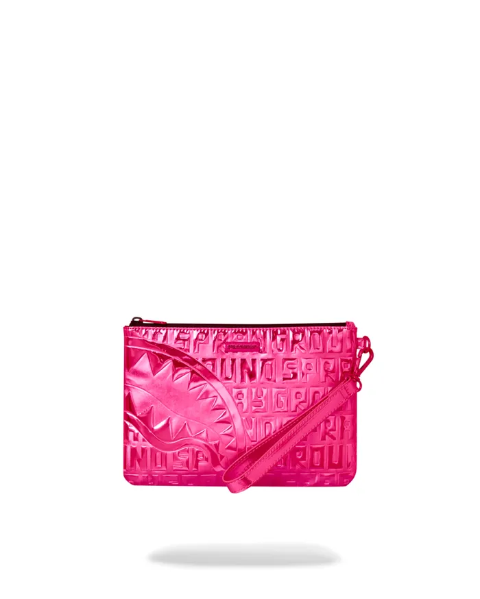 WomenMen INFINITI PINK DIAMOND CROSSOVER CLUTCH SPRAYGROUND Crossover Clutches