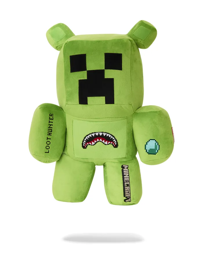 WomenMen MINECRAFT CREEPER MONEYBEAR BACKPACK SPRAYGROUND Teddy Bear Backpacks