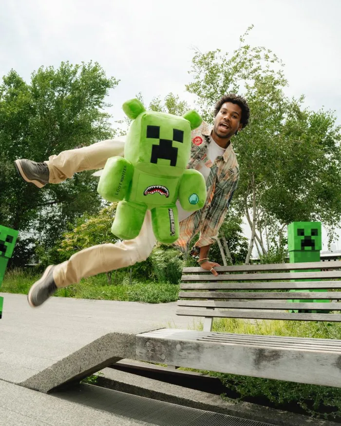WomenMen MINECRAFT CREEPER MONEYBEAR BACKPACK SPRAYGROUND Teddy Bear Backpacks WomenMen MINECRAFT CREEPER MONEYBEAR BACKPACK SPRAYGROUND Teddy Bear Backpacks