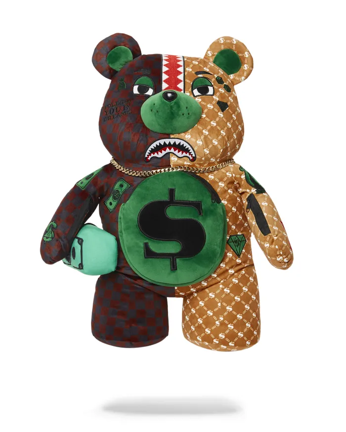 WomenMen MONEY BEAR TEDDYBEAR BACKPACK PARIS VS FLORENCE SPRAYGROUND Teddy Bear Backpacks