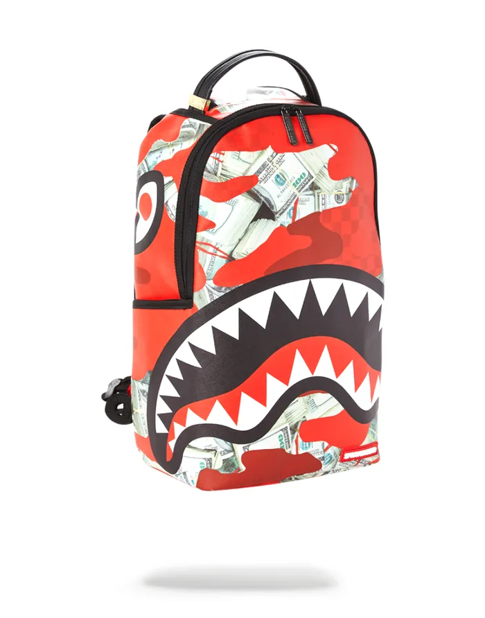 WomenMen MONEY CAMO RED BACKPACK SPRAYGROUND Backpacks WomenMen MONEY CAMO RED BACKPACK SPRAYGROUND Backpacks