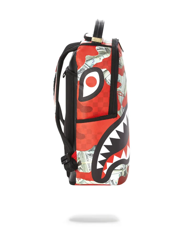 WomenMen MONEY CAMO RED BACKPACK SPRAYGROUND Backpacks WomenMen MONEY CAMO RED BACKPACK SPRAYGROUND Backpacks