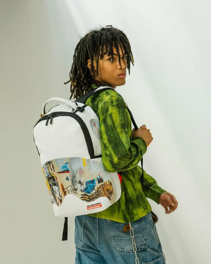 WomenMen OFFICIAL BASQUIAT ACQUE PERICOLOSE 1981 BACKPACK DLXV SPRAYGROUND Backpacks WomenMen OFFICIAL BASQUIAT ACQUE PERICOLOSE 1981 BACKPACK DLXV SPRAYGROUND Backpacks