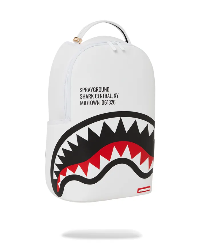 WomenMen SHARK CENTRAL WHT BACKPACK DLXV SPRAYGROUND Backpacks WomenMen SHARK CENTRAL WHT BACKPACK DLXV SPRAYGROUND Backpacks