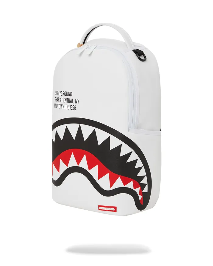 WomenMen SHARK CENTRAL WHT BACKPACK DLXV SPRAYGROUND Backpacks WomenMen SHARK CENTRAL WHT BACKPACK DLXV SPRAYGROUND Backpacks