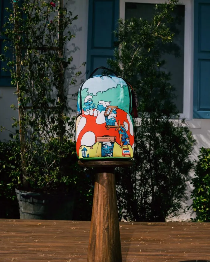 WomenMen SMURFS MUSHROOM VILLAGE BACKPACK SPRAYGROUND Backpacks WomenMen SMURFS MUSHROOM VILLAGE BACKPACK SPRAYGROUND Backpacks