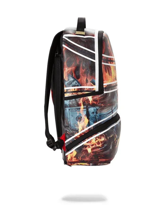 WomenMen SPALDING X SPRAYGROUND FIRE MONEY BACKPACK SPRAYGROUND Backpacks WomenMen SPALDING X SPRAYGROUND FIRE MONEY BACKPACK SPRAYGROUND Backpacks