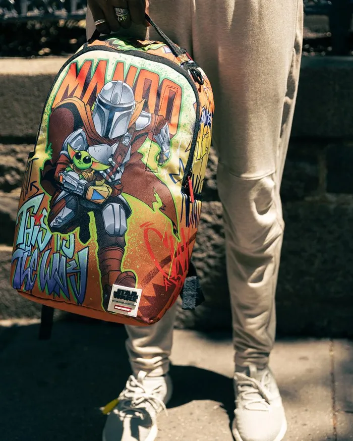 WomenMen STAR WARS MANDO ON THE RUN BACKPACK DLXR SPRAYGROUND Backpacks WomenMen STAR WARS MANDO ON THE RUN BACKPACK DLXR SPRAYGROUND Backpacks