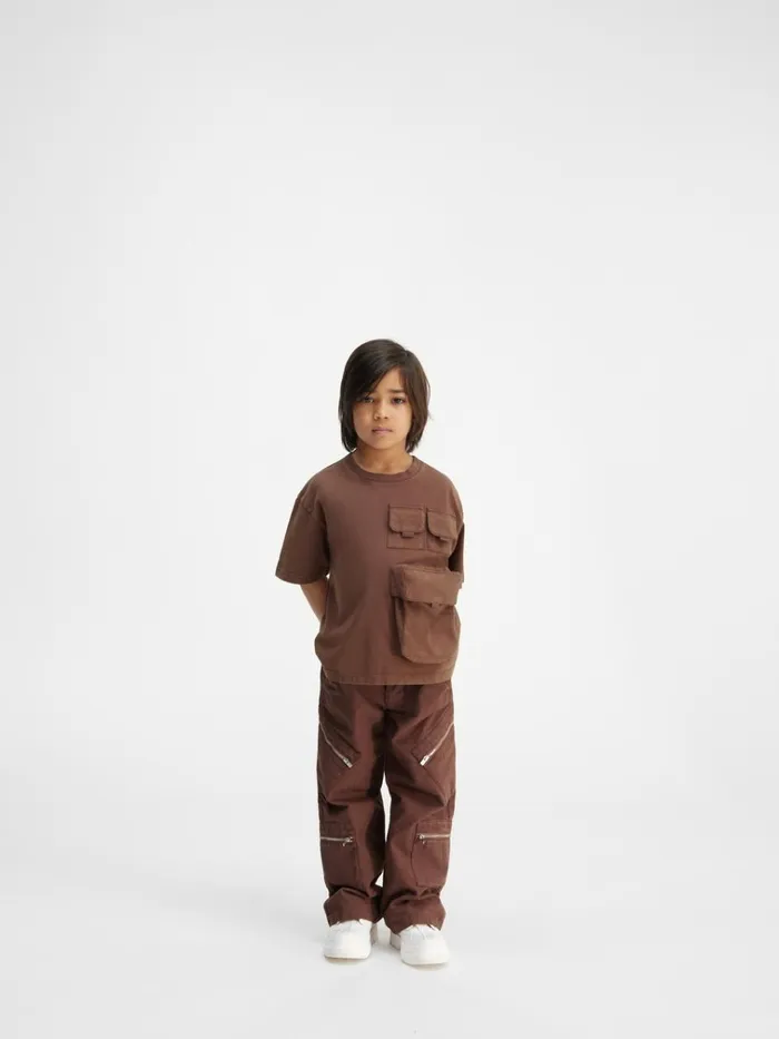 WomenMen The Bolso Kids039 Tshirt Dark Brown JACQUEMUS Tops