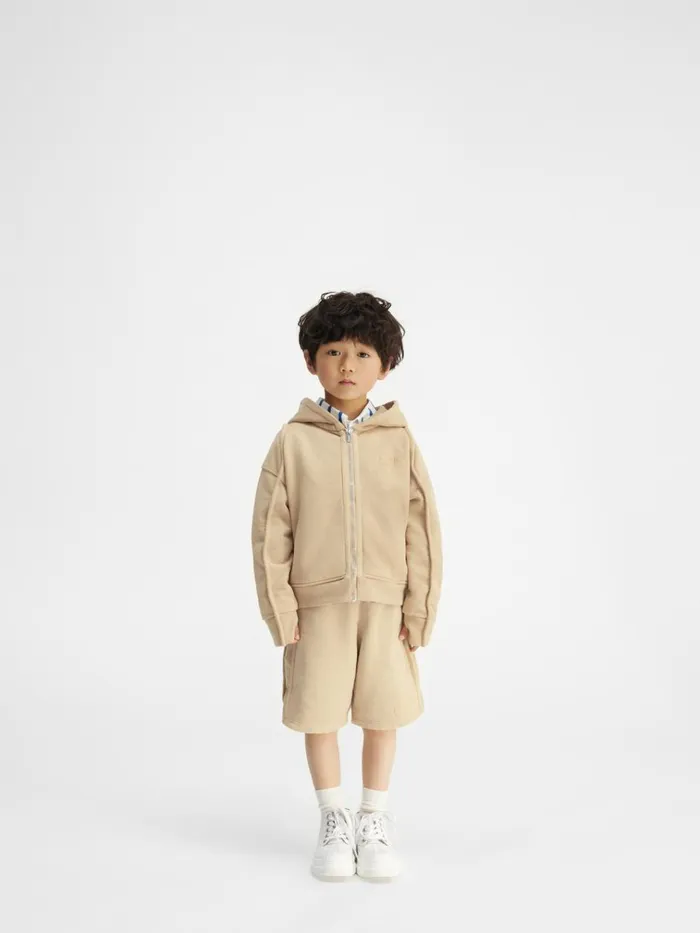 WomenMen The Camargue Kids039 Zipped Sweatshirt Dark Beige JACQUEMUS Tops